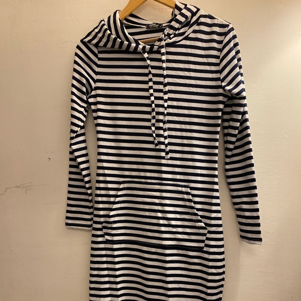 Summer tunic hooded dress